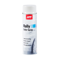 Bombe de peinture blanche brillante APP Rally - Peinture acrylique, 500 ml