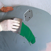 Mastic fibre de verre résine pour carrosserie polyester vert APP Fiber