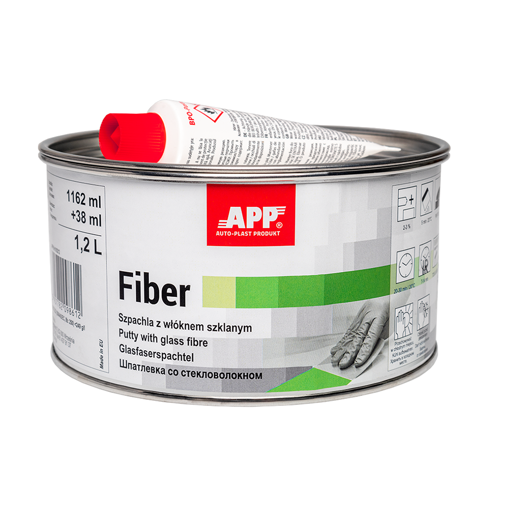Mastic fibre de verre résine pour carrosserie polyester vert APP Fiber