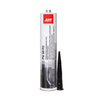 Colle mastic polyuréthane noir APP PU 50 FC - Prise rapide, en cartouche, 310 ml