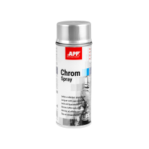 Bombe de peinture argentée brillante chromée APP Chrom - Peinture acrylique, 400 ml