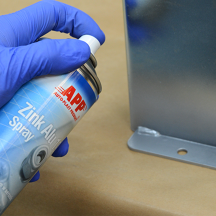 Spray de zinc et aluminium Bombe peinture antirouille metal Argent APP Zink Alu 19 400ml