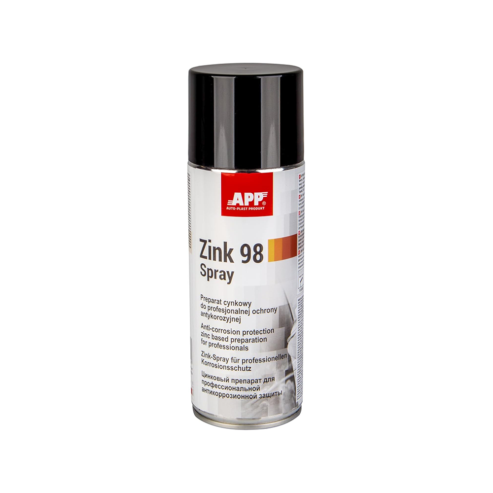 Galvanisation à froid au zinc en bombe APP Zink 98 - Protection anticorrosion cathodique, 400 ml