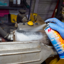 Peinture haute température en bombe résistante jusqu'à 800°C aregnt mat APP L 800 400ml