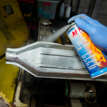 Peinture haute température en bombe résistante jusqu'à 800°C aregnt mat APP L 800 400ml