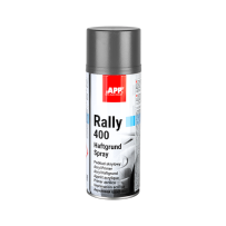 Apprêt acrylique gris en bombe APP Rally 400 Haftgrund - Forte adhérence, facile à poncer, 400 ml