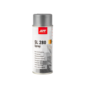 Lubrifiant synthétique pour chaînes APP SL 280 Spray - Réduit les frottements, protège de l’humidité, 400 ml