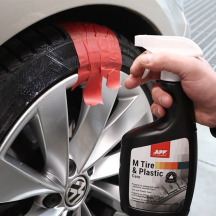 Soin rénovateur pour pneus et plastiques extérieurs 650 ml – APP M TIRE & PLASTIC Care