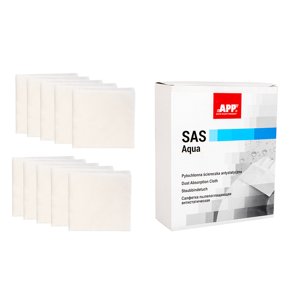 Chiffon antistatique avec adhesif APP SAS AQUA Lot de 10 pcs