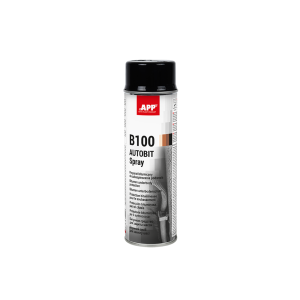 Protection bitumineuse en bombe noir APP B100 Autobit Spray - Réparation rapide, insonorisante, 500 ml