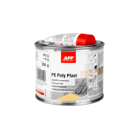 Mastic APP Poly Plast - Grain moyen et souplesse moyenne, pour carrosserie voiture, 0,2 kg