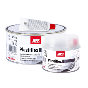 Mastic pour plastique avec durcisseur pour carrosserie voiture Noir APP Plastiflex