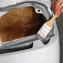 Mastic d'étanchéité colle pour joints au pinceau pour carrosserie voiture gris clair APP SEAL 10 1kg