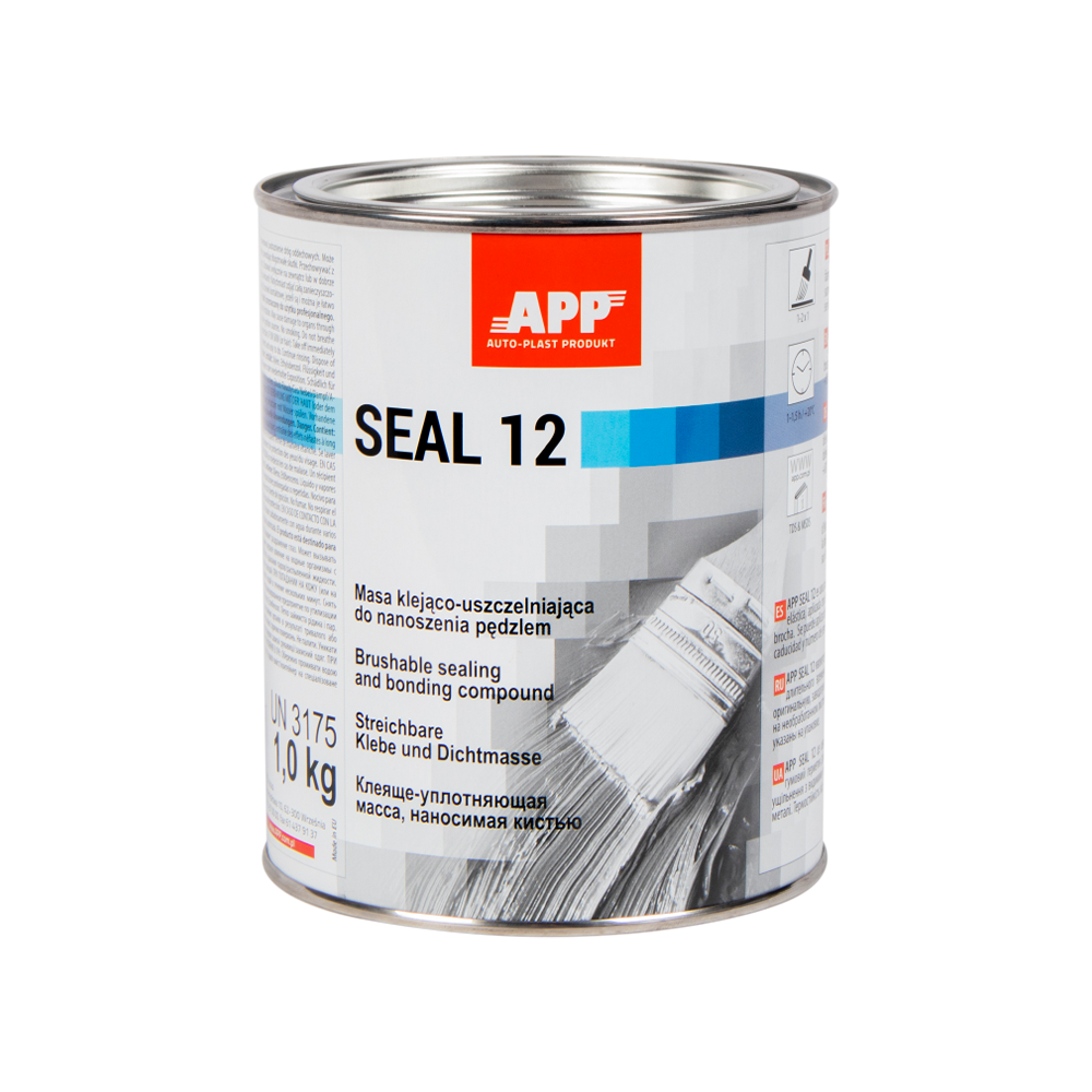 Colle mastic pour joints d'étanchéité gris APP SEAL 12 - Application au pinceau, 1 kg