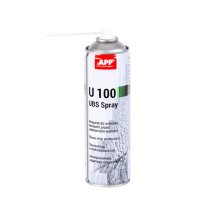 Anti gravillon et anti rouille pour carrosserie voiture en bombe noir APP U100 Spray 500ml