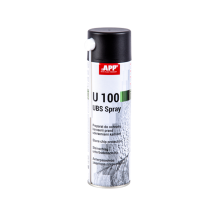 Anti gravillon et anti rouille pour carrosserie voiture en bombe noir APP U100 Spray 500ml
