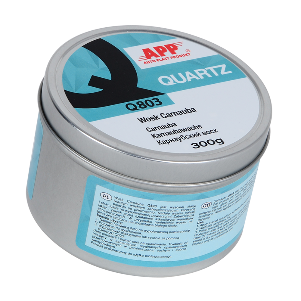 Cire de carnauba APP QUARTZ Q803 - Très haute brillance, protection longue durée, 300 g
