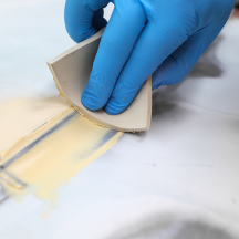 Spatule caoutchouc pour mastic carrosserie - APP S GUM x2