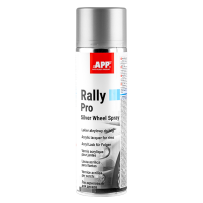 Bombe de peinture argentée pour jantes brillante  APP Rally Pro - Peinture acrylique à base de résine synthétique modifiée, 600 ml
