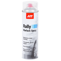Vernis transparent en bombe incolore brillante APP Rally - Peinture acrylique, 600 ml
