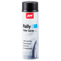 Bombe de peinture noire maté  APP Rally - Peinture acrylique, 600 ml