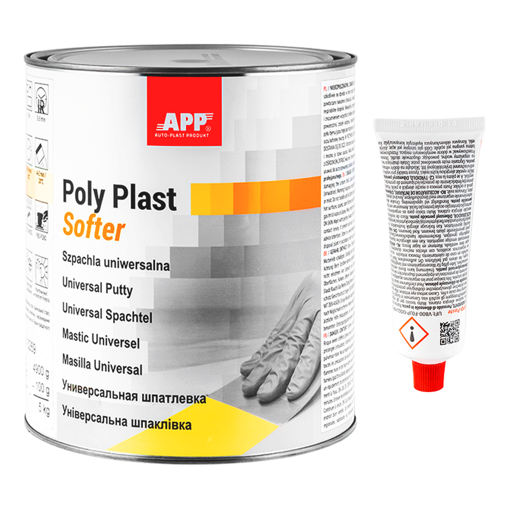 Mastic polyester 2K flexible carrosserie – Poly Plast Softer