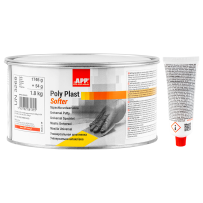 Mastic polyester APP Poly Plast Softer - Très souple, séchage rapide, 1,8 kg