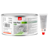 Mastic fibre de verre APP Poly Plast Fiber - Séchage rapide et bonne facilité de ponçage, 1,8 kg