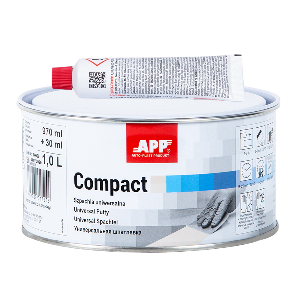 Mastic polyester léger carrosserie 2K 1L – APP Compact