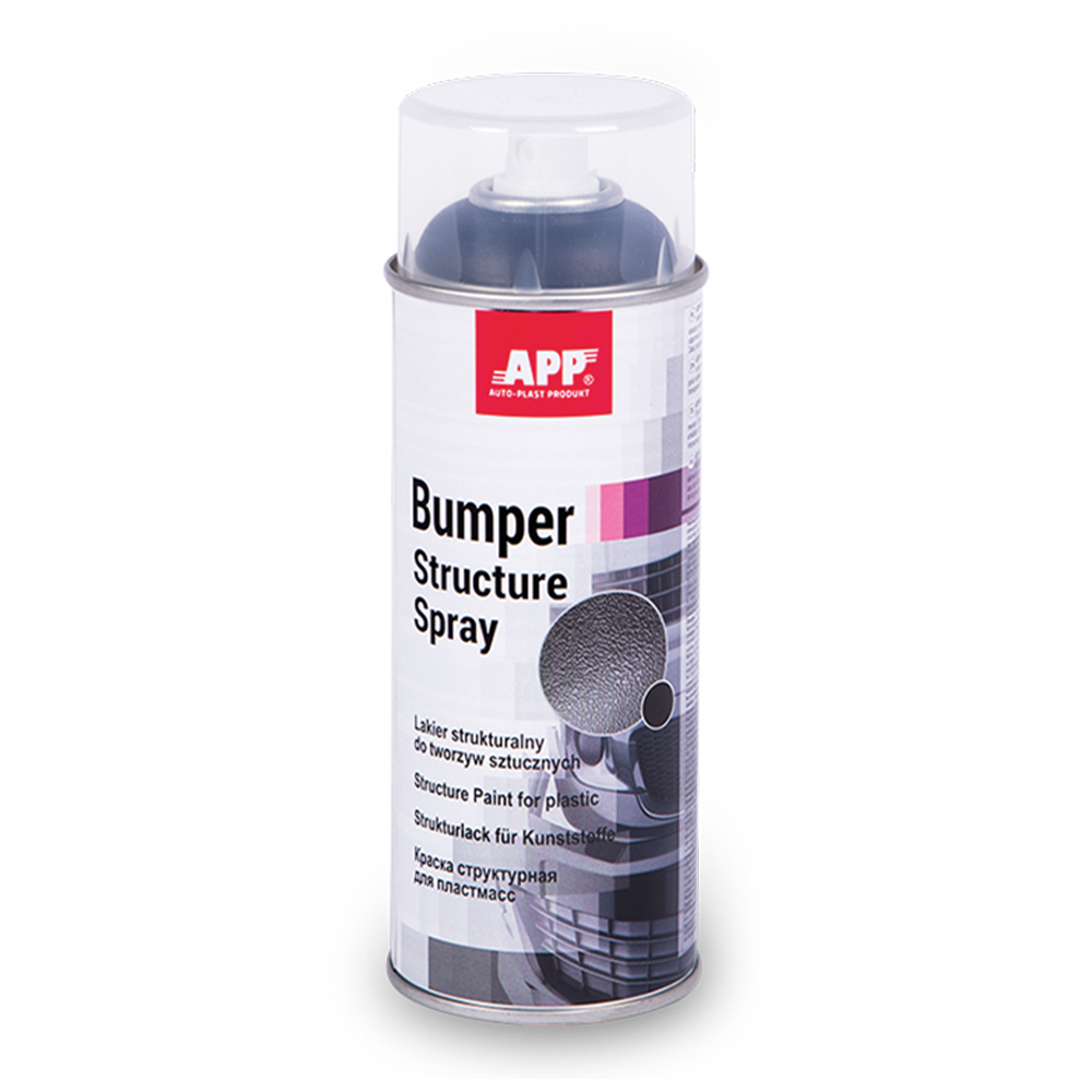 Peinture structurée pare-chocs et plastiques – APP Bumper Paint Structure Spray 400 ml