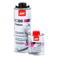 APP Predator C300 3:1 + Durcisseur – Revêtement PU 2K structuré haute résistance (Noir)