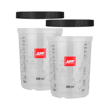 Gobelets rigides pour pistolet à peinture – APP FPS, 400 ml, lot de 2