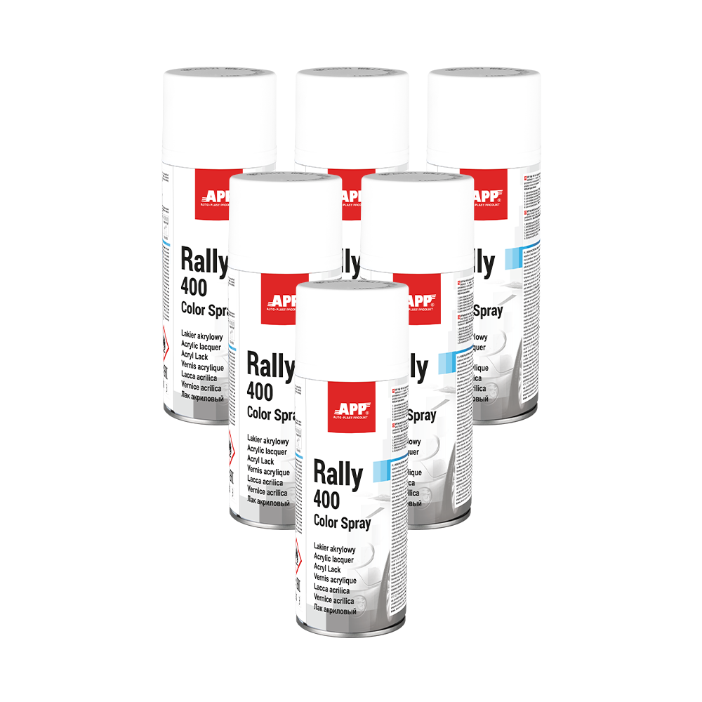 Lot de Bombe de peinture APP Rally - Peinture acrylique, 400 ml