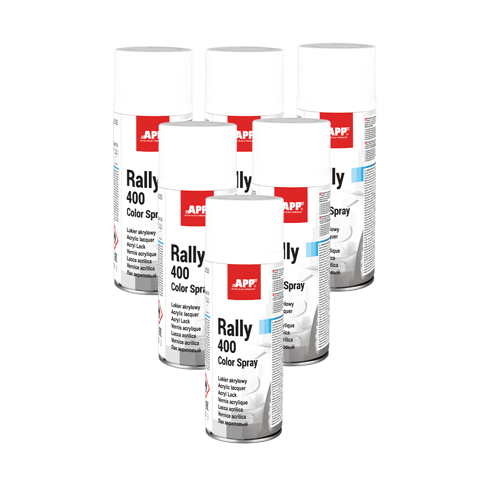 Lot de Bombe de peinture APP Rally - Peinture acrylique, 400 ml