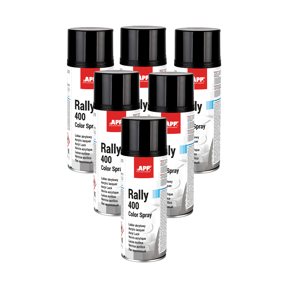 Lot de Bombe de peinture APP Rally - Peinture acrylique, 400 ml