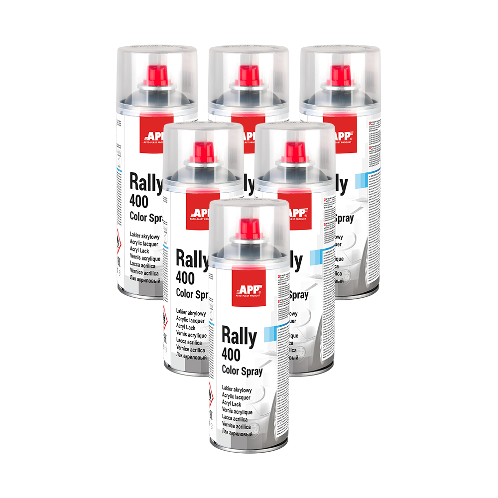 Lot de Bombe de peinture APP Rally - Peinture acrylique, 400 ml