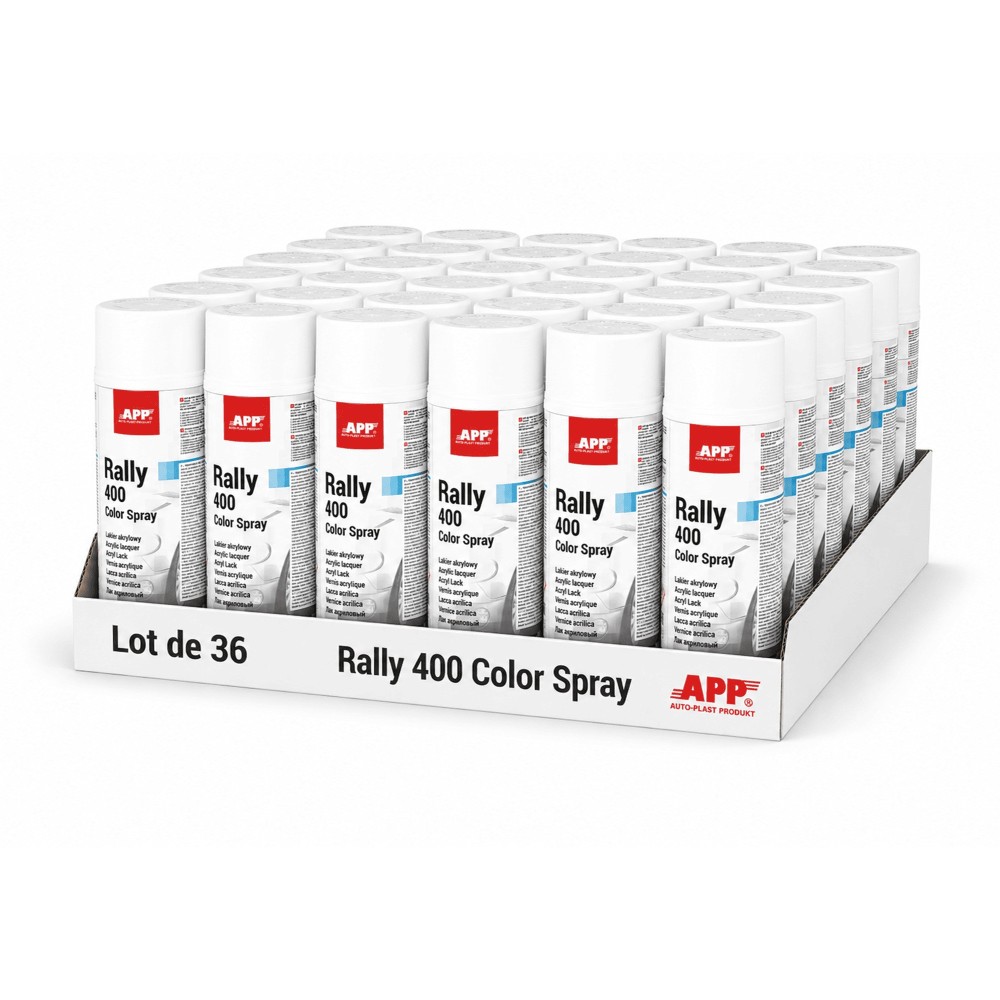 Lot de Bombe de peinture APP Rally - Peinture acrylique, 400 ml