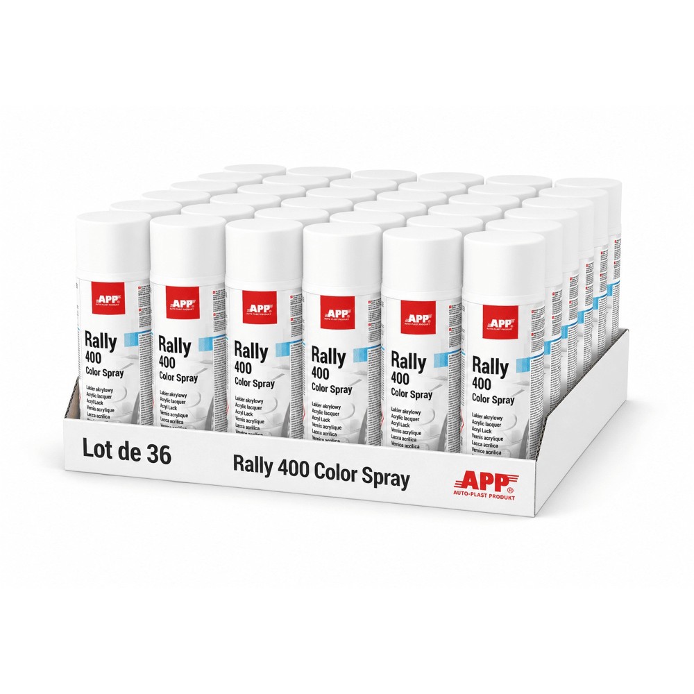 Lot de Bombe de peinture APP Rally - Peinture acrylique, 400 ml