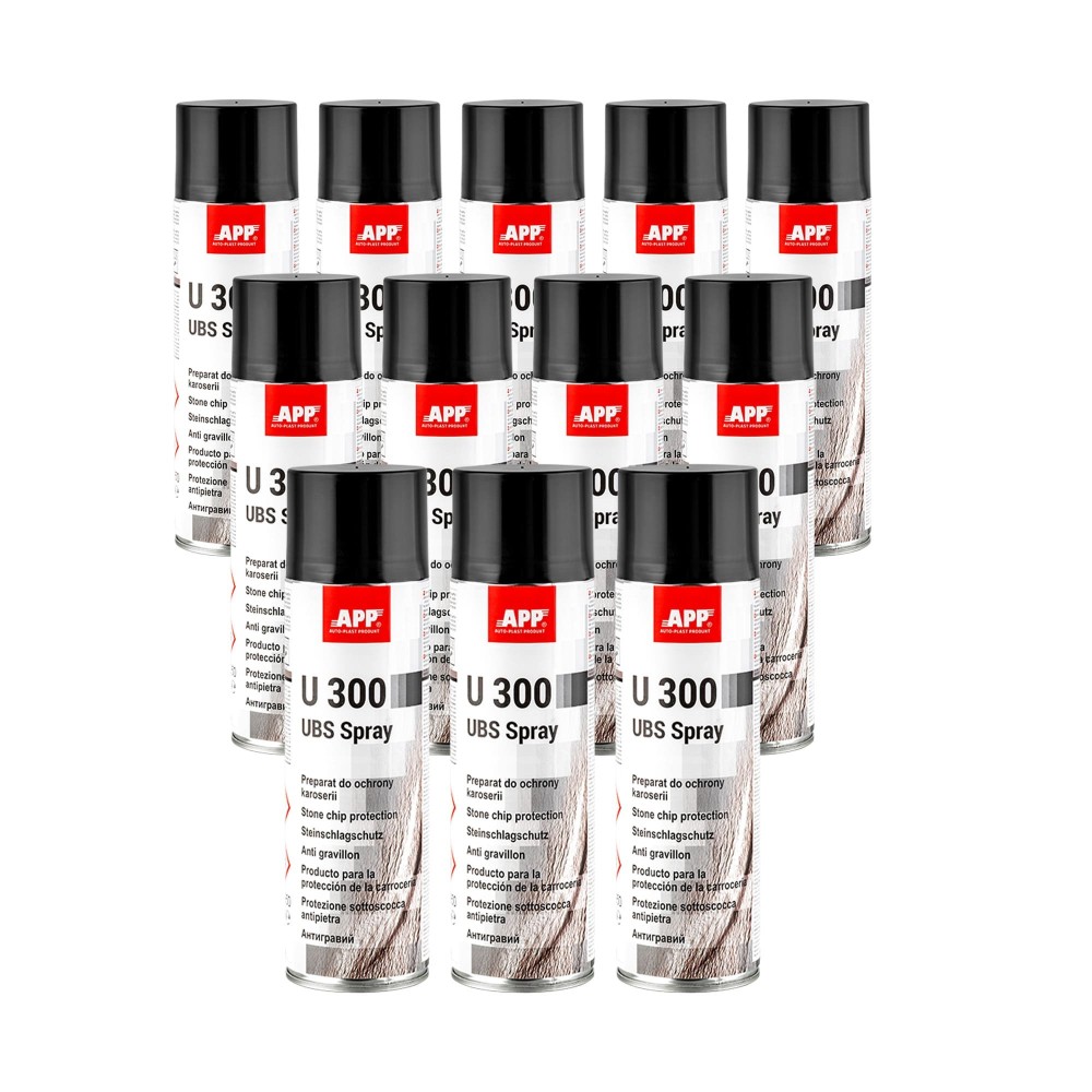 Lot de Protection carrosserie en bombe APP U300 UBS Spray - Séchage rapide, anticorrosion, 500 ml