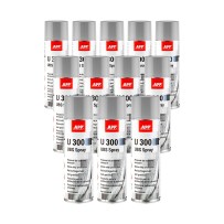 Lot de 12 Protection carrosserie en bombe gris APP U300 UBS Spray - Séchage rapide, anticorrosion, 500 ml