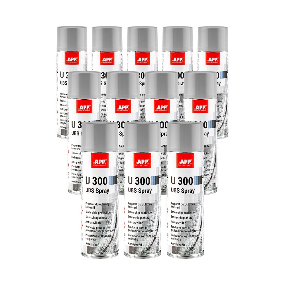 Lot de Protection carrosserie en bombe APP U300 UBS Spray - Séchage rapide, anticorrosion, 500 ml