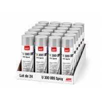 Lot de 24 Protection carrosserie en bombe gris APP U300 UBS Spray - Séchage rapide, anticorrosion, 500 ml