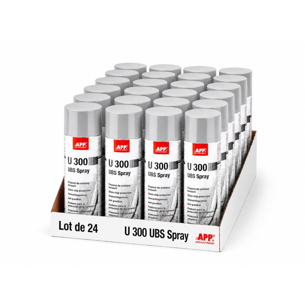 Lot de Protection carrosserie en bombe APP U300 UBS Spray - Séchage rapide, anticorrosion, 500 ml