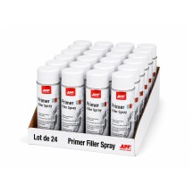 Lot de Apprêt garnissant anticorrosion en bombe APP Primer Filler - Adhérence multi-supports, séchage rapide, 400 ml