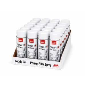 Lot de Apprêt garnissant anticorrosion en bombe APP Primer Filler - Adhérence multi-supports, séchage rapide, 400 ml