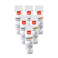 Lot de 6 Apprêt époxy en bombe gris clair APP Grund Epoxy - Protection anticorrosion, forte adhérence, 500 ml