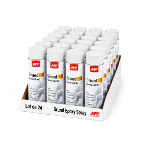 Lot de Apprêt époxy en bombe APP Grund Epoxy - Protection anticorrosion, forte adhérence, 500 ml