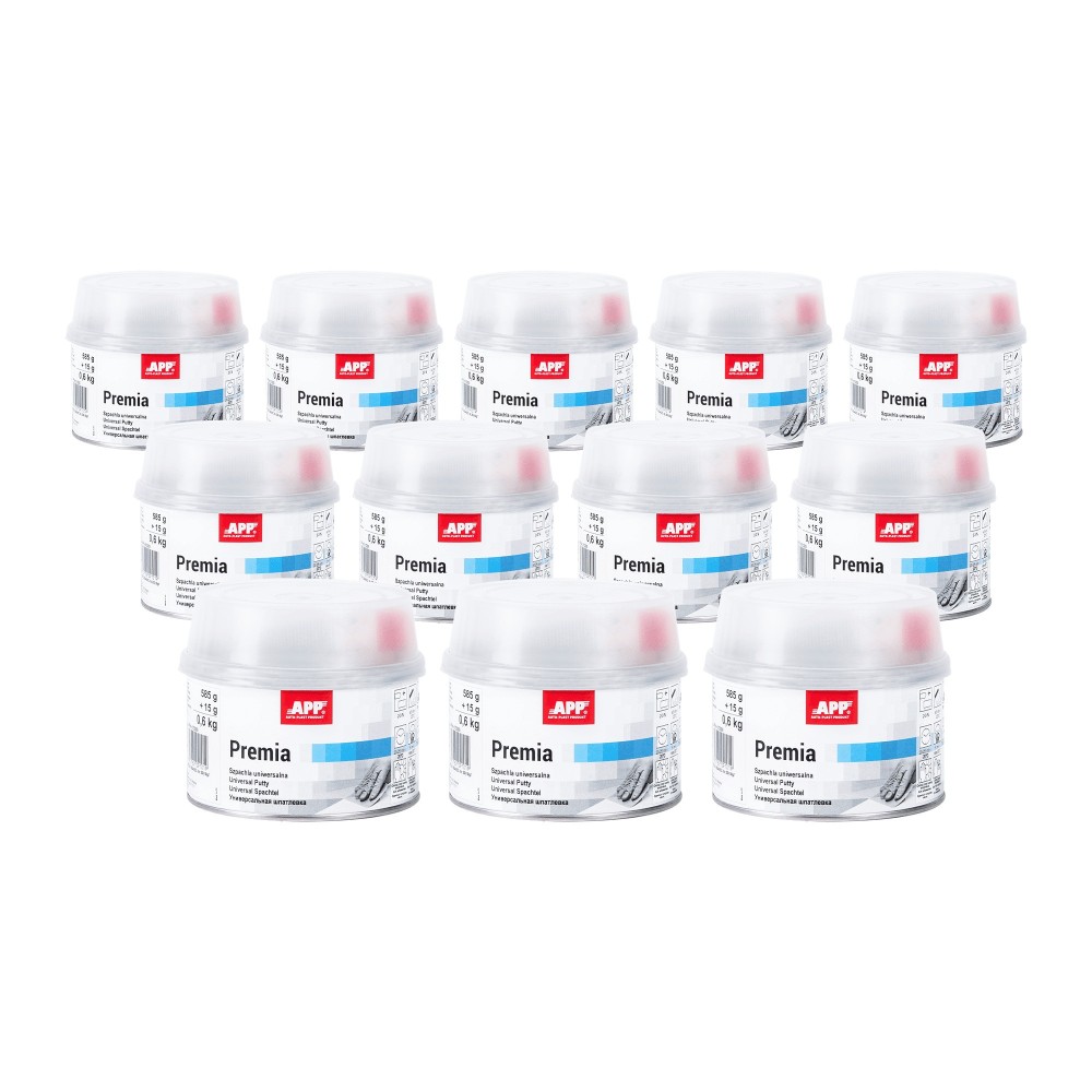 Lot de Mastic polyester universel APP Premia - Polyvalent, facile à modeler