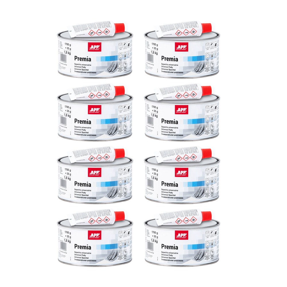Lot de Mastic polyester universel APP Premia - Polyvalent, facile à modeler