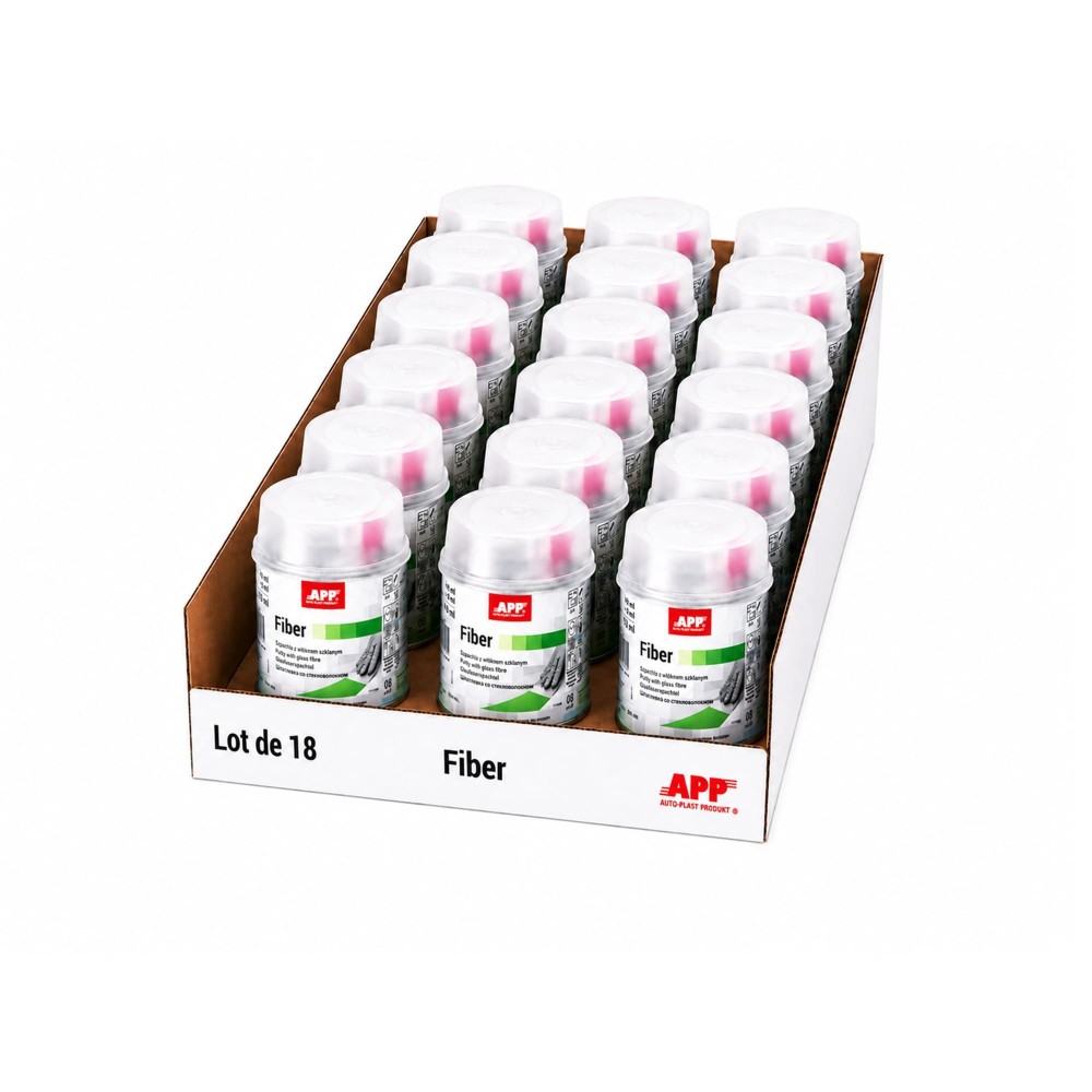 Lot de Mastic fibre de verre APP Fiber - Pour fortes irrégularités, résistance mécanique élevée